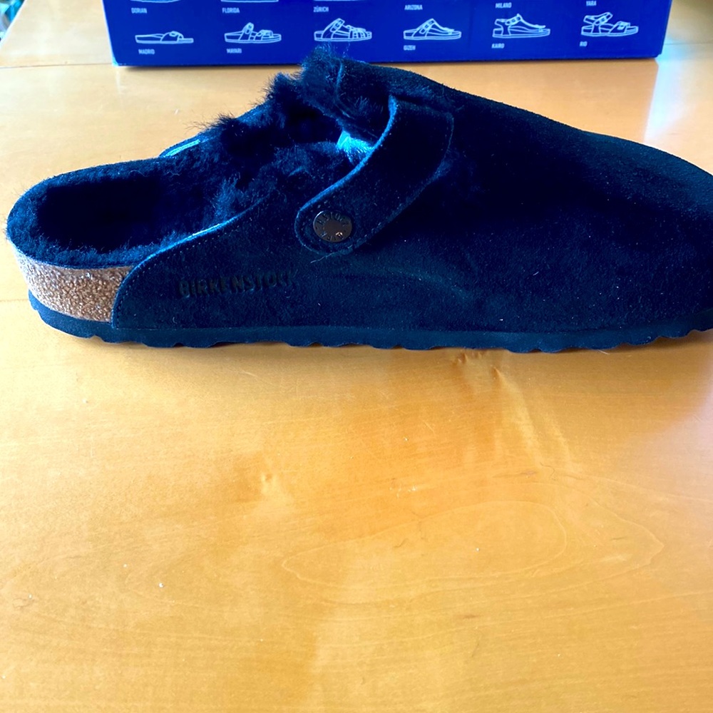 Birkenstock Boston Shearling black size 39 New